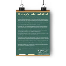 Load image into Gallery viewer, History's Habits of Mind Poster