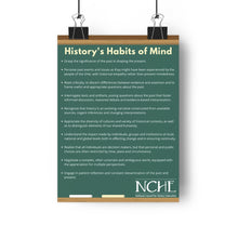 Load image into Gallery viewer, History&#39;s Habits of Mind Poster
