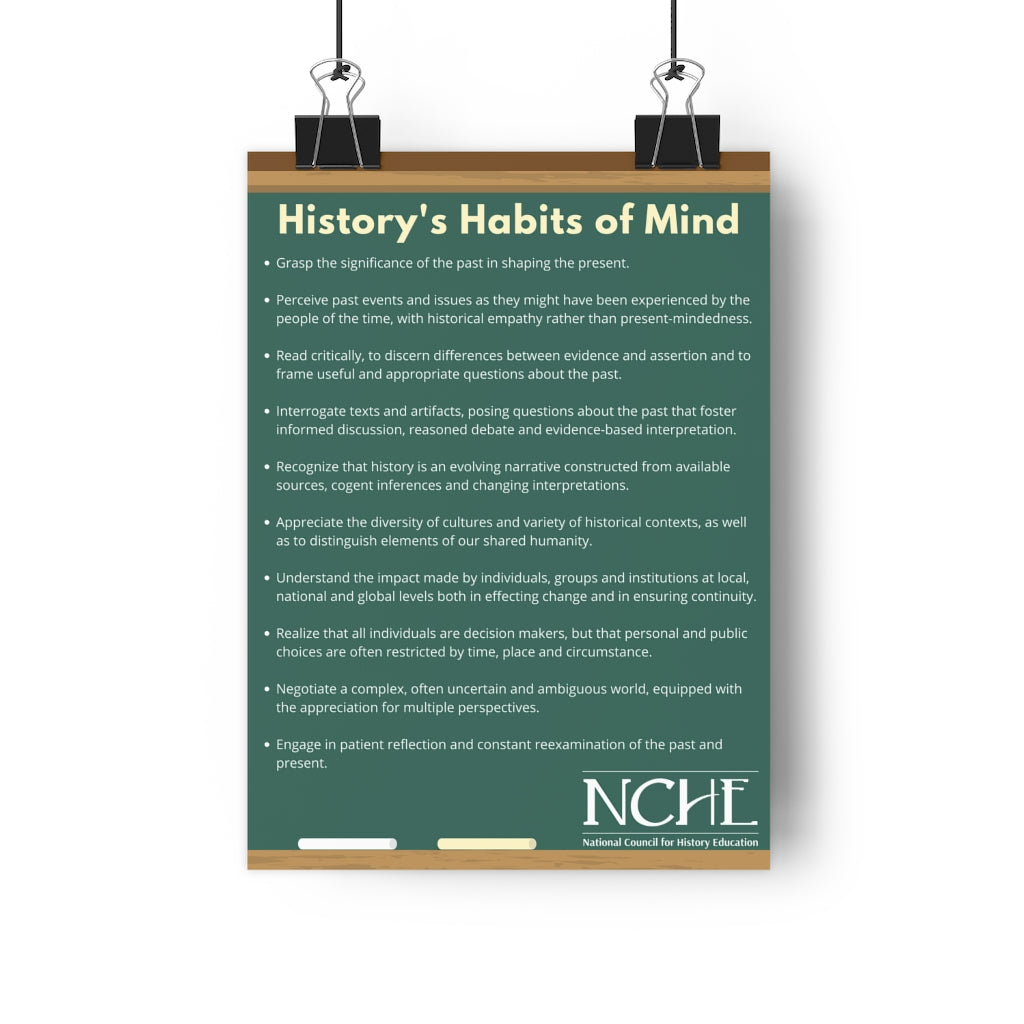 History's Habits of Mind Poster