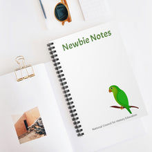 Load image into Gallery viewer, Newbie Notes - Ruled Line Spiral Notebook

